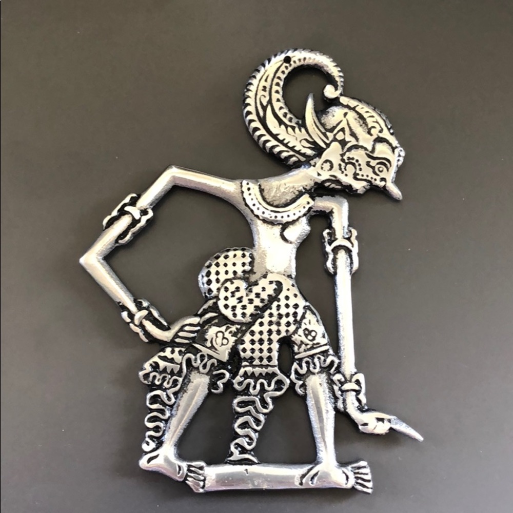 Javanese Shadow Puppet Pendant Necklace